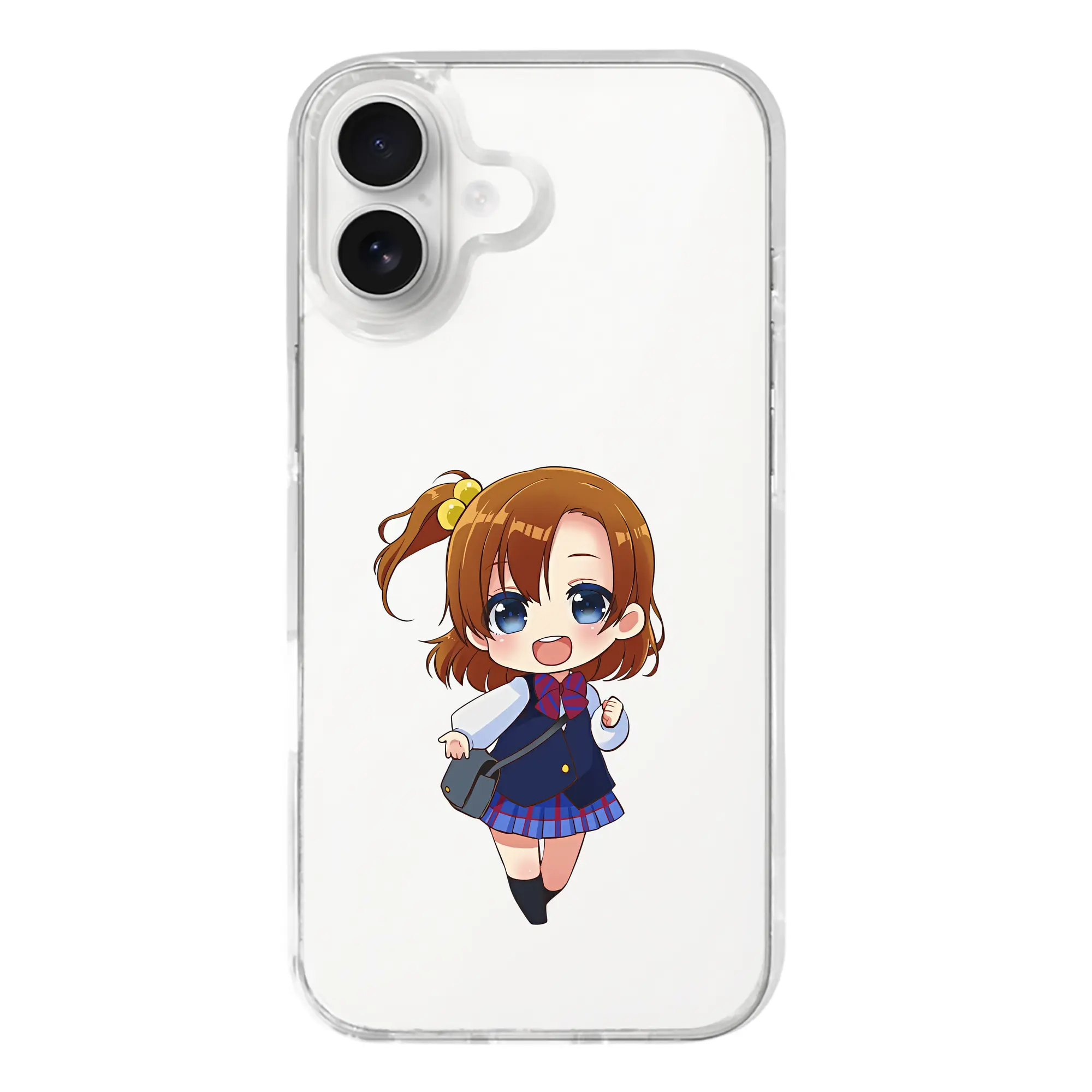 Love Live! グッズ,高坂穂乃果 - iPhone 17シリーズ 透明スマホケース – 薄型・耐衝撃・精密フィット保護カバー